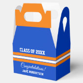 オレンジとブルーカスタムの卒業特典ボックス フェイバーボックス (オープン)