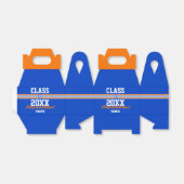 オレンジとブルーカスタムの卒業特典ボックス フェイバーボックス (折り畳みなし)