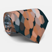 オレンジとブルー ネクタイ (ロール)