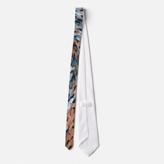 オレンジとブルー ネクタイ (裏面)