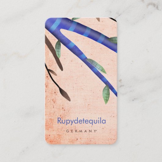 オレンジとブルー 名刺 (正面)