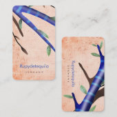 オレンジとブルー 名刺 (正面/裏面)