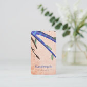 オレンジとブルー 名刺 (スタンド正面)