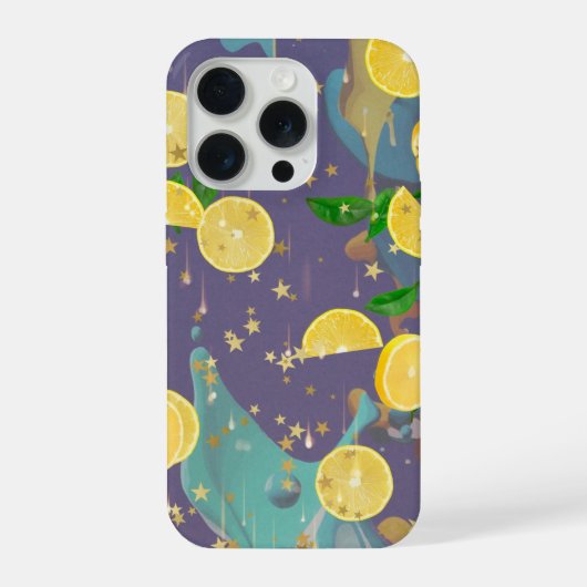 オレンジとペンキの飛沫 iPhoneケース (裏面)