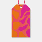 オレンジとホットピンクのグラデーションが常に永遠に ギフトタグ (裏面)