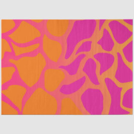 オレンジとホットピンクのグラデーション 薄葉紙