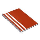 オレンジとホワイトのストライプノートブック ノートブック (右側)