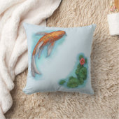 オレンジとホワイトコイ クッション (ブランケット)