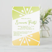 オレンジとライムの夏のバーティー 招待状 (スタンド正面)