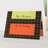 オレンジとライムグリーン カード (裏面)