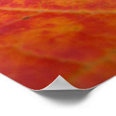 オレンジとレッドメープルリーフ抽象芸術秋自然 ポスター (角)