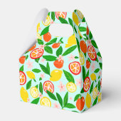 オレンジとレモンのお祝い ブライダルシャワーボックス フェイバーボックス (正面サイド)