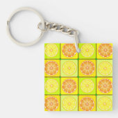 オレンジとレモンのキーチェーン キーホルダー (正面)