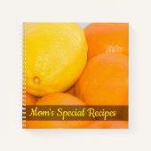 オレンジとレモンのクローズアップ写真 ノートブック (正面)