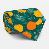 オレンジとレモンの冬果実 ネクタイ (ロール)