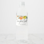 オレンジとレモンの卒業おめでとう ペットボトルラベル (正面)