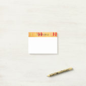 オレンジとレモンの柑橘類パーソナライズされた ポストイット (デスク上)