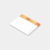 オレンジとレモンの柑橘類パーソナライズされた ポストイット (アングル)