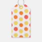 オレンジとレモンの花のあるウェディングシャワー ギフトタグ (裏面)