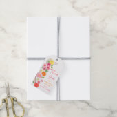 オレンジとレモンの花のウェディングシャワー ギフトタグ (より糸付き)