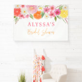 オレンジとレモンの花のウェディングシャワー 横断幕 (インサイチュ)