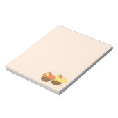 オレンジとレモンカップケーキ ノートパッド (回転)