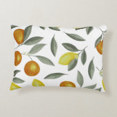 オレンジとレモン アクセントクッション (裏面)