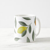 オレンジとレモン コーヒーマグカップ (正面右)