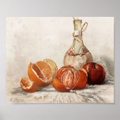 オレンジとワインボトル | イースター・マイナー ポスター (正面)