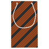 オレンジと木炭の五ストライプ種類 スモールペーパーバッグ (裏面)