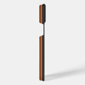 オレンジと木炭の五ストライプ種類 iPhoneケース (右側面)