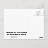 オレンジと柿 ポストカード (裏面)