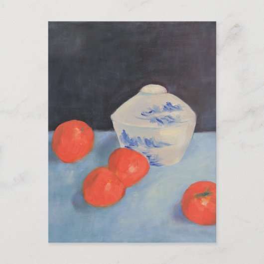 オレンジと柿 ポストカード (正面)