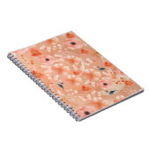 オレンジと桃の花と蝶 ノートブック (右側)