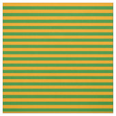 オレンジと森の緑のストライプ/線のパターン ファブリック (見本)