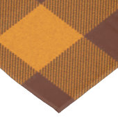 オレンジと濃い赤の格子縞 テーブルクロス (アングル)