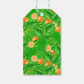 オレンジと熱帯葉の ギフトタグ (裏面)