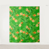 オレンジと熱帯葉の タペストリー (正面)