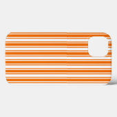 オレンジと白のキャンディストライプーのCase-Mate iPhone ca Case-Mate iPhoneケース (裏面 (横))