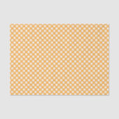 オレンジと白のギンガムチェック 薄葉紙 (正面)