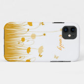 オレンジと白のケシ牧草地名 Case-Mate iPhoneケース (裏面(横))