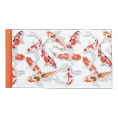 オレンジと白のコイ魚 枕カバー (裏面-左)