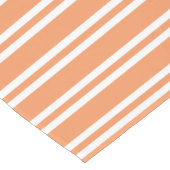 オレンジと白のストライプ ショートテーブルランナー (コーナー)