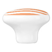 オレンジと白のストライプ セラミックノブ (側面)