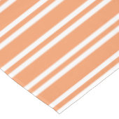 オレンジと白のストライプ テーブルクロス (アングル)