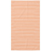 オレンジと白のストライプ テーブルクロス (正面)