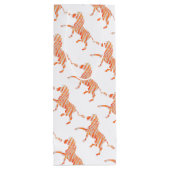 オレンジと白のゼブラシルエット ワインギフトバッグ (裏面)