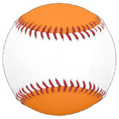 オレンジと白のソフトボールを獲得する ソフトボール (裏面)