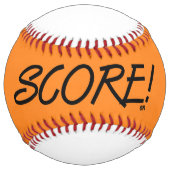 オレンジと白のソフトボールを獲得する ソフトボール (正面)