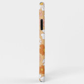 オレンジと白のフローラケースメイトiPhoneケース Case-Mate iPhoneケース (裏面/右)